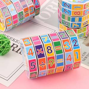 Đồ Chơi Trẻ Em [2024] Trung Quốc Vận Chuyển Hình Trụ Nhựa Rubiks Cube Trẻ Em Kỹ Thuật Số Rubiks Cube Đồ Chơi Giáo Dục Hình Trụ Rubiks Cube   Cung Cấp Qu