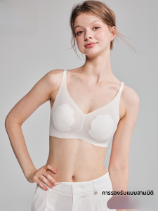 MiiOW | เสื้อชั้นในยางยืดเนื้อบางเบาสำหรับผู้หญิง ทรงเอวสูง ทรงเอวกลาง ชุดชั้นในเนื้อบาง ชิ้นเดียว วัสดุยางยืด