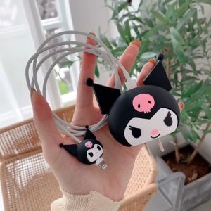 4 in 1 ชุดพันสาย เคสหัวชาร์จ ลายการ์ตูน ตัวถนอมสาย PD 20w หัวชาร์จ 18w