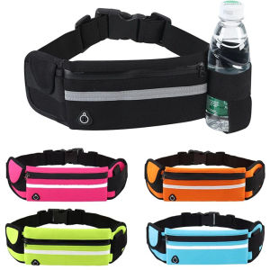 Waterproof Running Waist Bag Phone Holder Waist Pack Bottle Container for Outdoor Running Cycling