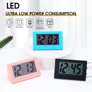 Mini Đồng Hồ Kỹ Thuật Số LED Cầm Tay Đồng Hồ Điện Tử Đa Chức Năng Đồng Hồ Điện Tử Cho Máy Tính Để Bàn Im Lặng Cho Văn Phòng Hiển Thị Thời Gian Đồng Hồ Để Bàn