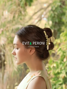 EVITA PERONI | "Mint Garden" Series XL Shark Clip | High Quality Hair Clip | Female Hair Clip | Hair Accessories