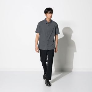 [Auth Uniqlo] Áo Polo Thun Lạnh AIRism Cotton Nam - AIRism Cotton Full Open Polo Shirt - Tag Nhật