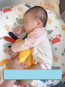 Gối ôm ngủ cho bé sơ sinh giúp bé ngủ ngon gấu bông cho bé sơ sinh kích thích phát triển xúc giác