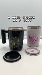 Self Stirring Mug Rechargeable Automatik Mixing Mug Stainless Steel Electric Spin Mug Automatik Mixing Mug