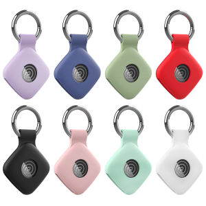 2PCS Silicone Case for Tile Mate 2022 2024 Tracker Soft Flexible Scratch Resistant Cover Holder Keychain Holder Case