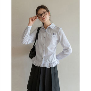 Áo Blouse Ôm Body Tay Dài Sọc Xanh Thu