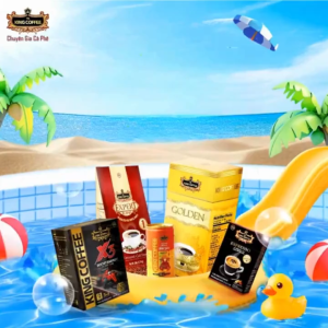 KING COFFEE Instant milk Coffee 10 sachets x 20gr - Creamer coffee 15 sachets x 10gr