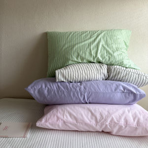 Túi Đựng Gối Cotton Mới 48*74 Viền Hoa Họa Tiết Nhỏ Dùng Cho Ký Túc Xá Sinh Viên Túi Đựng Lõi Gối Mềm Mại Thoải Mái