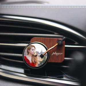 Jolin Tsai Album Star Surrounding Record Player Car Air Freshener Air Outlet Ornament Vintage Gramophone Car Interior Decoration