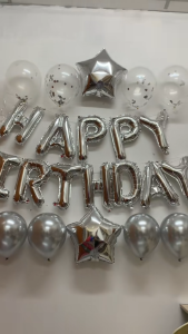25pcs Happy Birthday Balloon Set Sequined Star Balloons Birthday Party Decoration Letter Foil Balloons