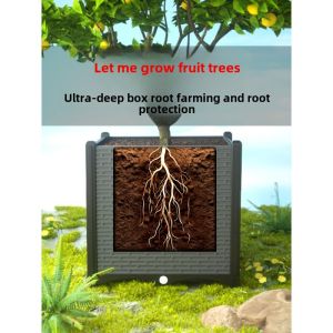 Large Size Plastic Wheelbarrow Planters Bamboo Outdoor Vegetable Garden Containers Mobile Flower Boxes for Balcony Courtyard