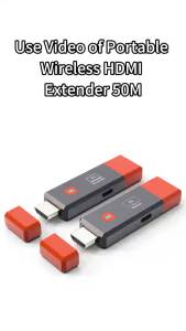 50M 1080P HDMI-Compatible Wireless Transmitter and Receiver Wireless Video TV Stick Display Extender For Camera Laptop PC to TV
