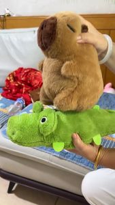 พร้อมส่ง Capybara ตุ๊กตากปิบาลา คาปิบาลาขี่จระเข้ ตุ๊กตาคาปิบาร่า ตุ๊กตา เหมาะสำหรับให้เป็นของขวัญ