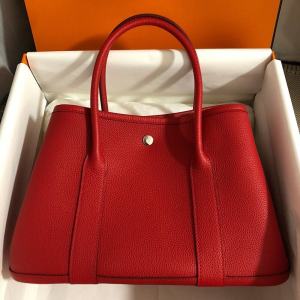High Quality Top Layer Cowhide Large Capacity Garden Bag Red Bride Handheld Wedding Bag Handheld Tote Bag Casual Simple Style
