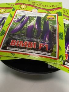 Benih Terong Ungu Bimbi 5 gram Cap Bunga Matahari biji bibit lalab lalap sayur unggul hidroponik