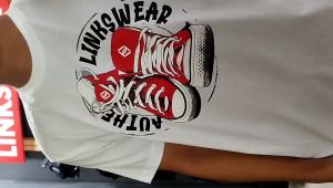 Linkswear T-Shirt Original Kaos Distro Cotton Combed 24s Premium Limited Edition Baju Oversize Pria Wanita Keren-White LNK013