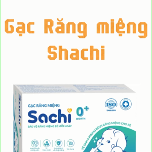 Gạc răng miệng và lưỡi cho bé Sachi (30 gói/ hộp)