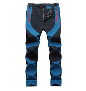 Mens Slim Fit Lightweight Casual Pants Quick Drying for Travel Camping Hiking Fishing - Spring Summer Colorful Splicing Design