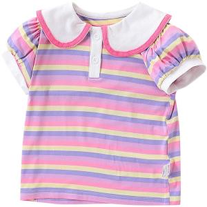 Hamqi | Áo Polo Cotton Tay Ngắn Bé Gái Sọc Thoáng Mát Mùa Hè