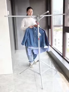 FurnishFiesta Foldable Sampayan Stainless Clothes Rack Sampayan Adjustable Laundry Drying Stand Indoor Hanger Rack