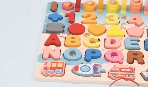 7in1กระดานไม้เสริมพัฒนาการ กิจกรรมในชุดเดียว ตกปลา นับเลข เรียนรู้ผลไม้ ของเล่นไม้ ของเล่นเสริมทักษะ