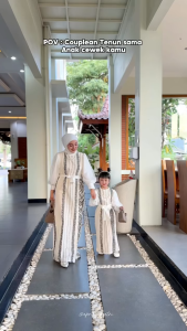 ZUDEVA-PADMA SERIES Set Couple Family Etnik Tenun Baju Sarimbit Kondangan Seragam Lebaran Keluarga Pasangan DRESS SET KEMEJA