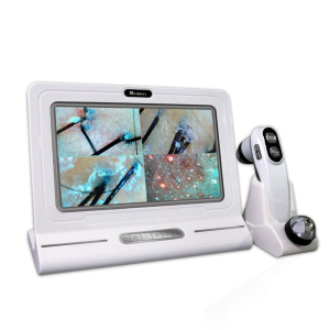 Máy Phân Tích Da Và Tóc Chuyên Nghiệp 11 Inch Phân Tích Độ Ẩm Lỗ Chân Lông Sắc Tố Với Kính Lúp 200X & 50X Dụng Cụ Kiểm Tra Da Đầu Và Nang Tóc