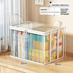 [CL]PVC Multi-Use Organizer Clear Storage Box Flip-Top Lid & View Window For Toys Crafts & Supplies Durable Gift Container[CL]