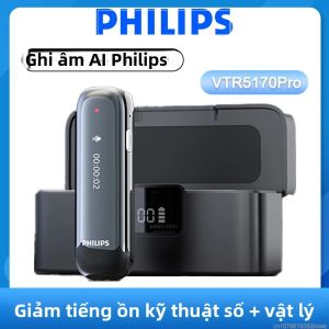 Máy Ghi Âm Kỹ Thuật Số Philips VTR5170 Pro 16G/64G HD Giảm Tiếng Ồn Ghi Âm Hội Nghị Bằng Một Nút Thiết Bị Âm Thanh Dành Riêng Cho Sinh Viên