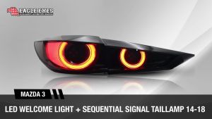 MAZDA 3 2014-2018 LED SEQUENTIAL SIGNAL WELCOME LIGHT SMOKE TAILLAMP