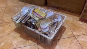 (50 pcs) Souvenir CENTONG MELAMIN kemas ALAS RUSTIK Sovenir Pernikahan Murah Makassar