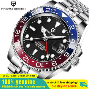 100% official Pagani Design V3 submariner GMT 40MM automatic watch Japan NH34 watch men 100M  Ceramic bezel mechanical watch 手表 PD-1662