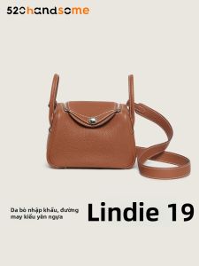 KOLOMOMO | Imported Leather Large Capacity Handbag Hand-stitched Crossbody Shoulder Bag