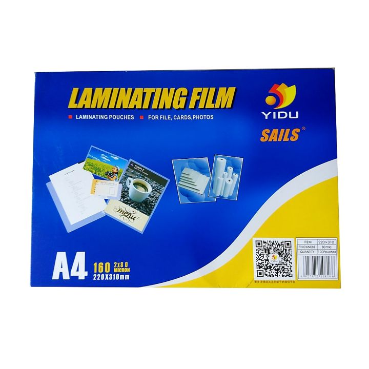 Màng Ép Nhựa Plastic Khổ A4 ( 220 x 310mm ) Định Lượng 80mic Hiệu Yidu ...