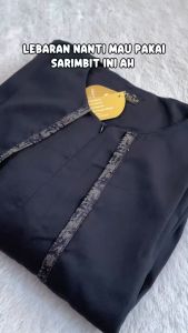 Baju Couple Pasangan Keluarga Lebaran Terbaru 2025 Fashion Muslim Warna Hitam Silmi Madani Family