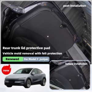1PCS For Model Y Juniper 5-Seater Tailgate Protection Pad Leather Skin Compatible with Rear Boot Door for Vehicle Protection