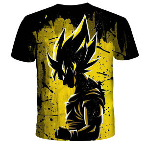 Bandai | Summer Kids Dragon Ball Super Ultra Instinct Goku 3D Print T-shirt Boys Girls Anime DBZ Short Sleeve