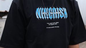 Oversized shirt pria korea ninerisk moon kaos distro pria wanita tshirt inrisk time teveler oversize baju distro bandung