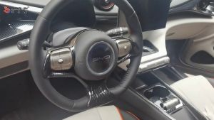 Carbon Fiber Car Inner Steering Wheel Cover Sticker Trim BYD Dolphin BYD Atto 2022 2023 2024 2025 Yuan Plus Dolphin Accessories