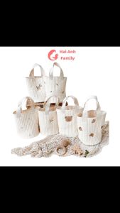 Túi xách bỉm sữa thêu hoạ tiết siêu xinh phong cách Hàn Quốc