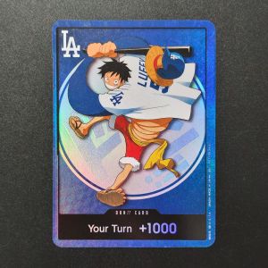 Bandai | Homemade Proxy English One Piece Night DON!! Card Promo DIY EB02-010 Baseball Series Game Collection Card Toy