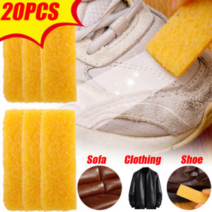 20PCS Multi-Purpose Leather Cleaning Stick Suede Shoe Brush Brightening Polished Leather Care Agent Natural Rubber Leather Clothes Seat Sofa Decontamination Cleaner