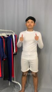 Paket Baselayer Manset Lengan Panjang Celana Pendek Olahraga Sepakbola Futsal