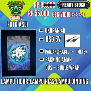 LAMPU HIAS | LAMPU DINDING | LAMPU TIDUR | LAMPU KAMAR | LAMPU LED GAMBAR EVOS 2 GAMBAR UKURAN 4R COLOKAN USB 5V