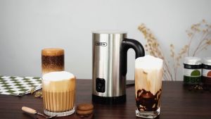 Máy tạo bọt sữa Nóng và Lạnh 4 trong 1 Thương hiệu Mỹ cao cấp HiBREW - M3A