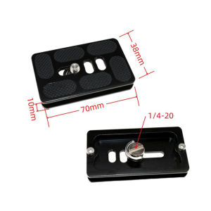 Universal Aluminum Alloy Quick Release Plate Tripod Mount Adapter with 1/4 Screw for Benro Arca Swiss Ball Head and Camera