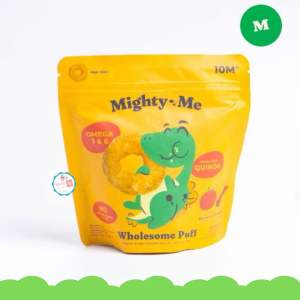 MIGHTY ME Wholesome Puff 30gr | Snack Cemilan MPASI Sehat Bayi Anak 10m+ | Mengandung Omega 3 & 6