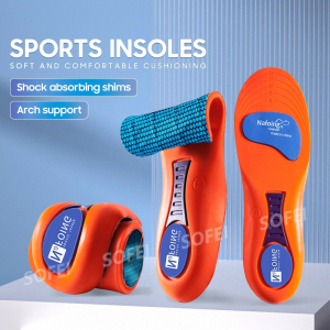 SOFEI 1 Pasang Bantalan Bantalan Bantalan Insole Lengkungan Dukungan Insole Lembut Ortopedi EVA