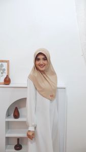 Kerudung Ameena Jersey Olahraga Pet Model Penguin Hijab Sport Size M Ameena By Shamira